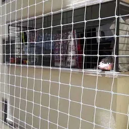 dashnet Window Protection Safety Camping Net 8x12ft WHITE Badminton Net image 4