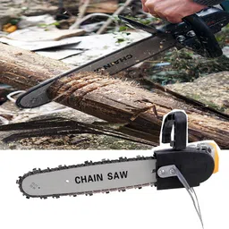 inditrust Electric Chain Saw Converter Bracket Tree Felling Angle Grinder for Woodworking Tool CHAIN SAW Corded Chainsaw-picture-15