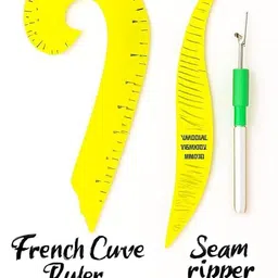 blushskin BLOUSE DART SCALE RULER, ARMHOLE & FRENCH CURVE Drafting Kit image 4