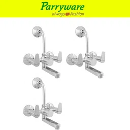 parryware Uno Wall Mixer 2 in 1 with Overhead Shower Provision set of 3 pic 307 Wall Mixer with Overhead Shower Provision Wall Mixer Faucet-picture-13