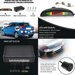 sbstore Car Premium 4 Black Reverse Parking Sensor-AP25N658 Car Premium 4 Black Reverse Parking Sensor-AP25N658 Parking Sensor image 2