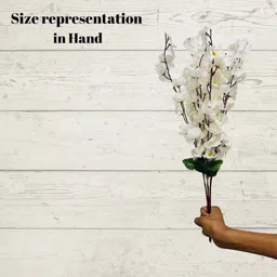 hinddecora HIND DECORA BLOSSOM White Apple Blossom Artificial Flower image 3