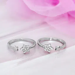 zavya Sterling Silver Rhodium Plated Toe Ring-picture-15