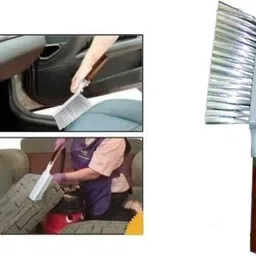 qiisx Wheel Tire Rim Scrub Brush, Car AC Vent Cleaning Brush, Microfiber Duster, Handle Cleaning Duster Brush For Hyundai i20 Active Combo image 4