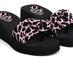 skytrap Stylish Comfortable and Trending Printed Flip Flops Slide Combo of 2 Women Slippers image 3