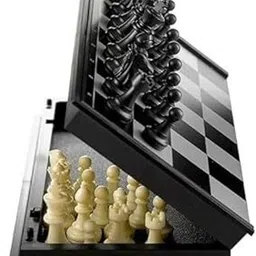 tohaven 10"x10" Magnetic Folding Chess Set –Portable Travel Board Game for Kids & Adults 3 cm Chess Board-picture-16