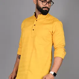 fubar Men Printed Cotton Blend Straight Kurta image 3