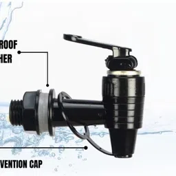 halsey 1 Pc RO Tap Set - Compatible with All RO Water Purifiers-Black Tap Mount Water Filter image 5