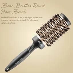 rozia Pro comb brush for women,Round Hair,Thermal Ceramic,Ionic Tech,Anti-Static image 2