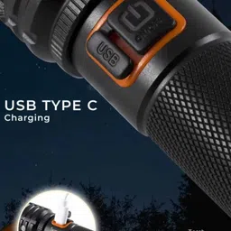 99drops METAL ZOOMABLE LED METAL TORCH 5 Modes Flashlight, EE Torch image 2