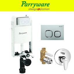 parryware Half Frame Concealed Cistern, with divater body upper uno set of 1 pic 321 Dual Flush Tank-picture-10