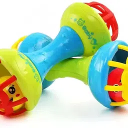 crackles Attractive Colorful Rattle for Kids with Jingling Ball for Babies (Pack of 1) Rattle-picture-30