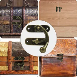 verilux Vintage Metal Hasp Lock for Box Chest/Lid Lock image 5