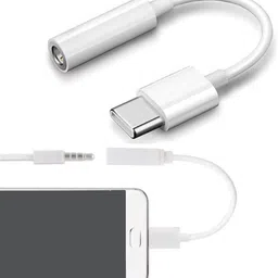 ELECOVER White USB Type C Cable 2 A 0.1 m samsung audio jack oneplus type c to 3.5mm jack Phone Converter-picture-19