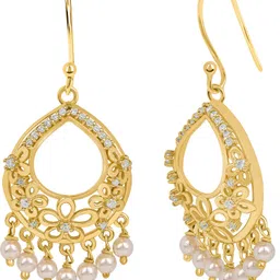 roovi Gulnaz 925 Silver Jhumki Earrings Cubic Zirconia Sterling Silver Jhumki Earring-picture-10