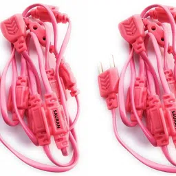 sauran 1 LEDs 1 m Pink Steady String Rice Lights image 2