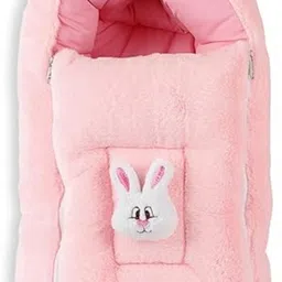 livastram Soft Baby Sleeping Bag with Bunny Embroidery – Snug & Comfy Infant Wrap (Pink) Sleeping Bag-picture-20