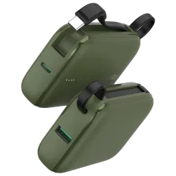 urbn Nano Link 10000 mAh 22.5W Fast Charging Power Bank (1 Type A and 2 Type C Ports, Power Delivery Compatible, Camo) image 2