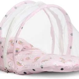 kiddokrate Cotton Kids New Born Baby Bedding Set | Sleeping Bed | Insect Protector | Boys & Girls | Mosquito Net image 4