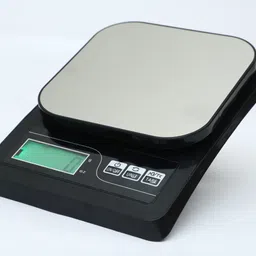 Skeisy STEEL/WHITE 413 WEIGHT MACHINE KITHCEN SCALE WITH STEEL UP TO 10KG Weighing Scale image 3