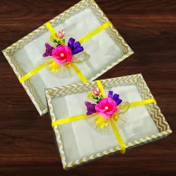 kreative crafts Ready to use For Wedding Gifts & Packing (with 3 Meters Satin Ribbon) Pink Peony Artificial Flower image 4