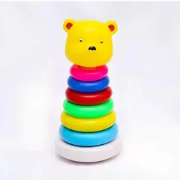 lyzahs Teddy Stacking Ring Educational Tower Construction Toy for Toddlers (6 Ring) image 4