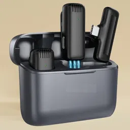 mobone (Dual Mic J-13 Type-C Receiving & ios Jack) Video Recorder Microphone image 1