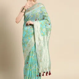 divastri Woven Jamdani Pure Cotton Saree-picture-23