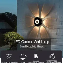 bellgrey 6 Way Profile LED Indoor & Outdoor Lamp Up/Down Right/Left Elevation Light Rustproof & Waterproof Aluminum Body Black (Warm White) Post Light Outdoor Lamp image 3