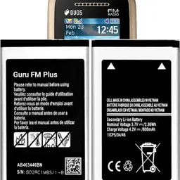Wokia-Electronics Company Mobile Battery For Samsung Guru FM Plus / 800mAh (Premium Quality) image 1