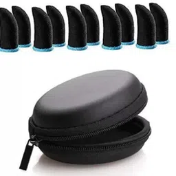 portlix Thumb Gloves With Earphone Pouch for Mobile Gaming Finger Sleeve Finger Sleeve image 1