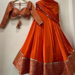 pedr trends Embroidered Semi Stitched Lehenga Choli-picture-14