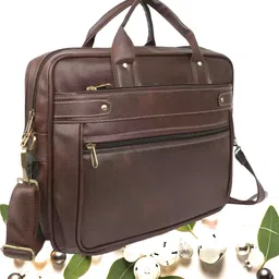 jairaj Men & Women Brown Messenger Bag image 1