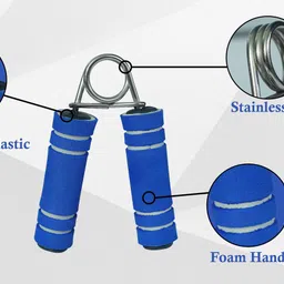 khargadham For Home Gym Fitness Combo Of Double Toning Tube With Foam Hand Gripper Fitness Accessory Kit Kit image 3