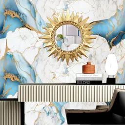 wdize 400 cm Kitchen Wall Wallpaper Shining Marble Foil Waterproof Sticker 2 Roll For Kitchen Self Adhesive Sticker image 4