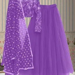 omstar fashion Solid Semi Stitched Lehenga Choli-picture-18