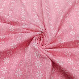 lortinz Unstitched Cotton Blend Gown/Anarkali Kurta & Bottom Material Printed-picture-33