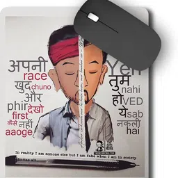 The Desi Monk Tamasha Anti Skid Mouse Pad for Laptops and Computers Non Slip Base Mousepad-picture-31