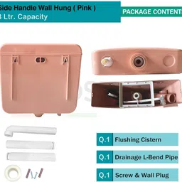 hardstone Flushing Tank And Air Freshener with Complete Set Side Handle Flush Tank image 5