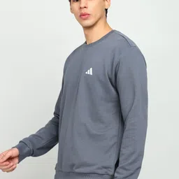 adidas Men Full Sleeve Solid Sweatshirt image 3