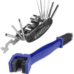 gadget deals Combo of Chain Cleaner Brush and 15 in 1 Multi-function Tools Kit Spoke Wrench Cycling Bicycle Chain Cleaner Brush & Tool Kit-picture-21