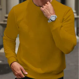 kajaru Men Full Sleeve Solid Sweatshirt image 4