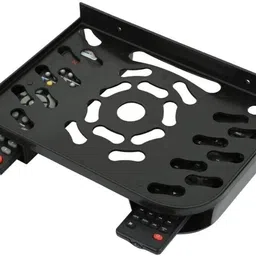 pramukh Set Top Box Stand/DTH Stand/WIFI Router Stand , Wall Mount With 2 Remote Holder Plastic Wall Shelf-picture-10