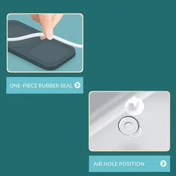 chitrakut Pack of 2 Lunch Boxes | Portable Food Storage Containers with Spoon 3 Containers Lunch Box image 5