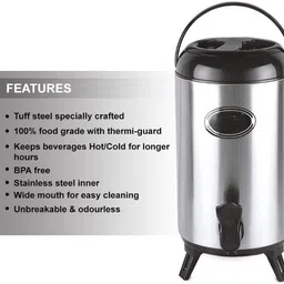 kavyacrash 4 L Stainless Steel Water Jug image 4