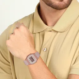 casio Vintage Rose Gold Dial Pink Resin Strap Digital Watch - For Men & Women D213 (LW-204-4ADF) image 4