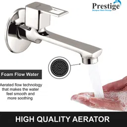 prestige Solitaire Brass Long Body Tap For Bathroom and Kitchen Bib Tap Faucet image 3