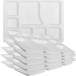 neena crockeries Acrylic PVC Free Unbreakable 8 Portion Plate Dinner Plate, Compartment Plate Dinner Plate-picture-24