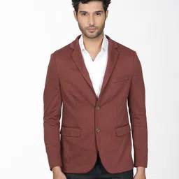 indian terrain Men Solid Single Breasted Casual Blazer-picture-27