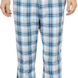 semantic Men Cotton Blend Checkered Regular Pyjama Men Pyjama-picture-28